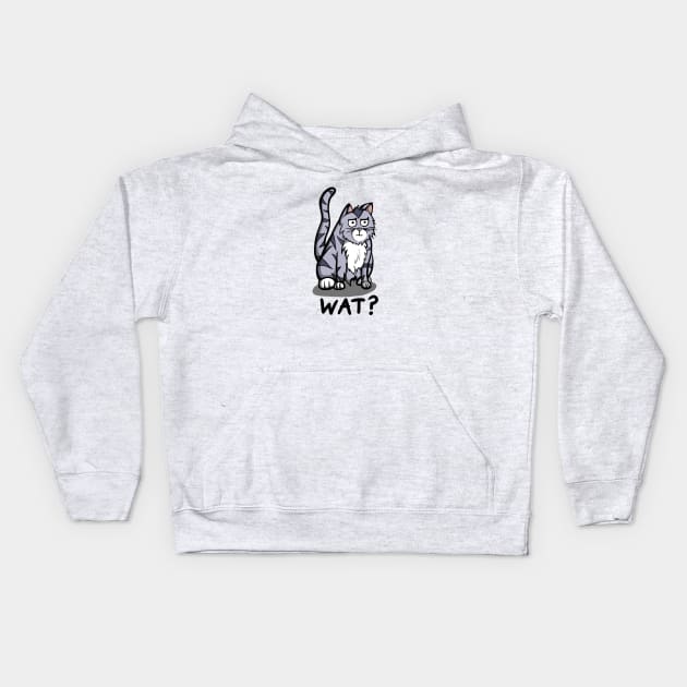 Wat? Kids Hoodie by TheHaloEquation